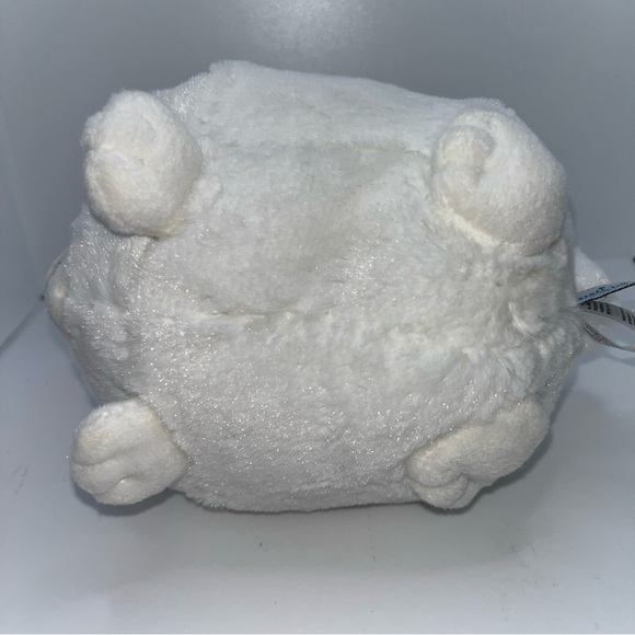 Squishable Mini Fluffy White Bunny Rabbit with Pink Cheeks 7" Plush - Picture 7 of 9
